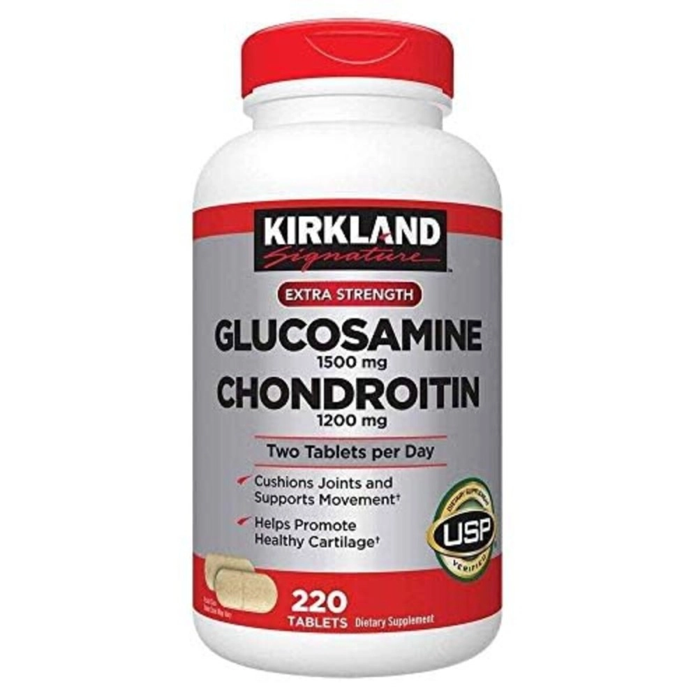 Kirkland Signature Extra Strength Glucosamine 1500 mg Chondroitin 1200 mg 220 Tablets