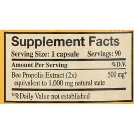 Y.S. Eco Bee Farms, Propolis 1000, 500 mg, 90 Veggie Caps