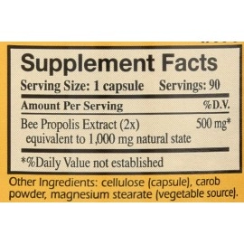 Y.S. Eco Bee Farms, Propolis 1000, 500 mg, 90 Veggie Caps