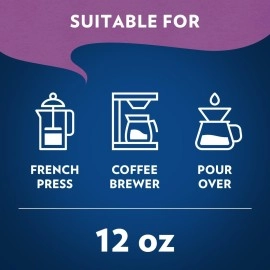 Lavazza Gran Selezione Ground Coffee Blend, Dark Roast, 12-Ounce Bags (Pack of 6)