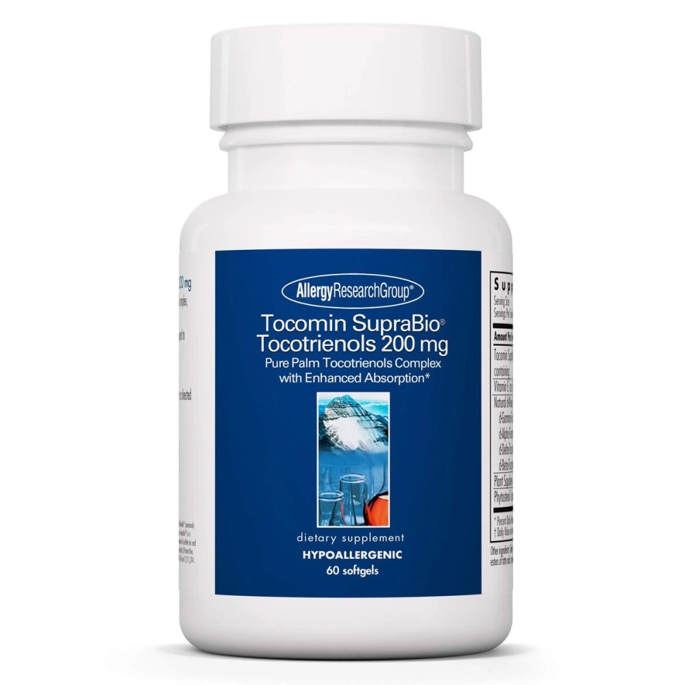 Allergy Research Group - Tocomin SupraBio Tocotrienols 200 mg - Palm Oil Vitamin E - 60 Softgels