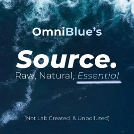 OmniBlue Ocean Minerals | 100 Percent Certified, Pure and Naturally Harvested Ocean Electrolytes as Naturally Occurring Macro & Trace Minerals | No Additives or Alterations 2 oz