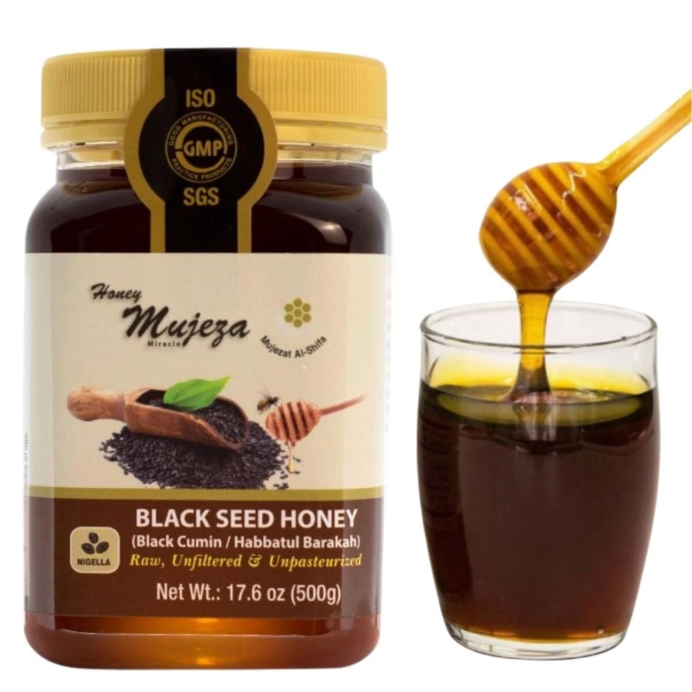 Mujeza Al Shifa Al-Shifa Black Seed Honey (Black Cumin - Nigella Seeds) 500g, 17.6oz