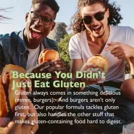 Gluten Relief Plus - 90 Vegetarian Capsules - Gluten Digestion Support - Premium Natural Digestive Enzyme Formula - Contains DPP-IV Enzyme Complex - AST Enzymes