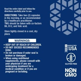 Life Extension Tmg 500 mg (60 Liquid Vegetarian Capsules)