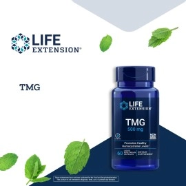 Life Extension Tmg 500 mg (60 Liquid Vegetarian Capsules)