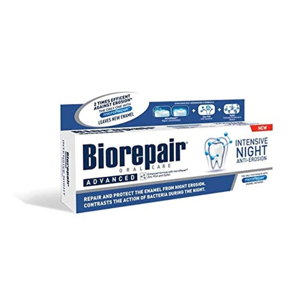 biorepair.ie Oralcare Intensive Night Repair Toothpaste, 75 ml, Blue, 75 ml (Pack of 1)