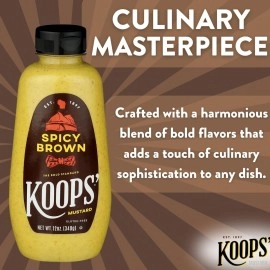 Koops Mustard Sqz Spicy Brown 12 Oz