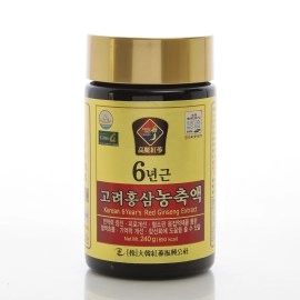 Dae Han Red Ginseng Promotion CO., LTD 240g(8.5oz), 100% Pure Korean 6years Root Extract, Saponin, Panax