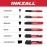 Milwaukee 48-22-3104 Inkzall Point Marker, Fine, Black, 4-Pack