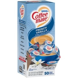 Nestle Coffee mate COFFEEMATE 35170BX French Vanilla Creamer.375oz, 50/Box