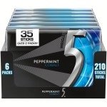 5 Gum Sugarfree Gum, Peppermint Cobalt, 35-stick pack (6 packs total)