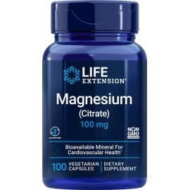 Life Extension Magnesium Citrate (100mg, 100 Capsules, Pack of 2)