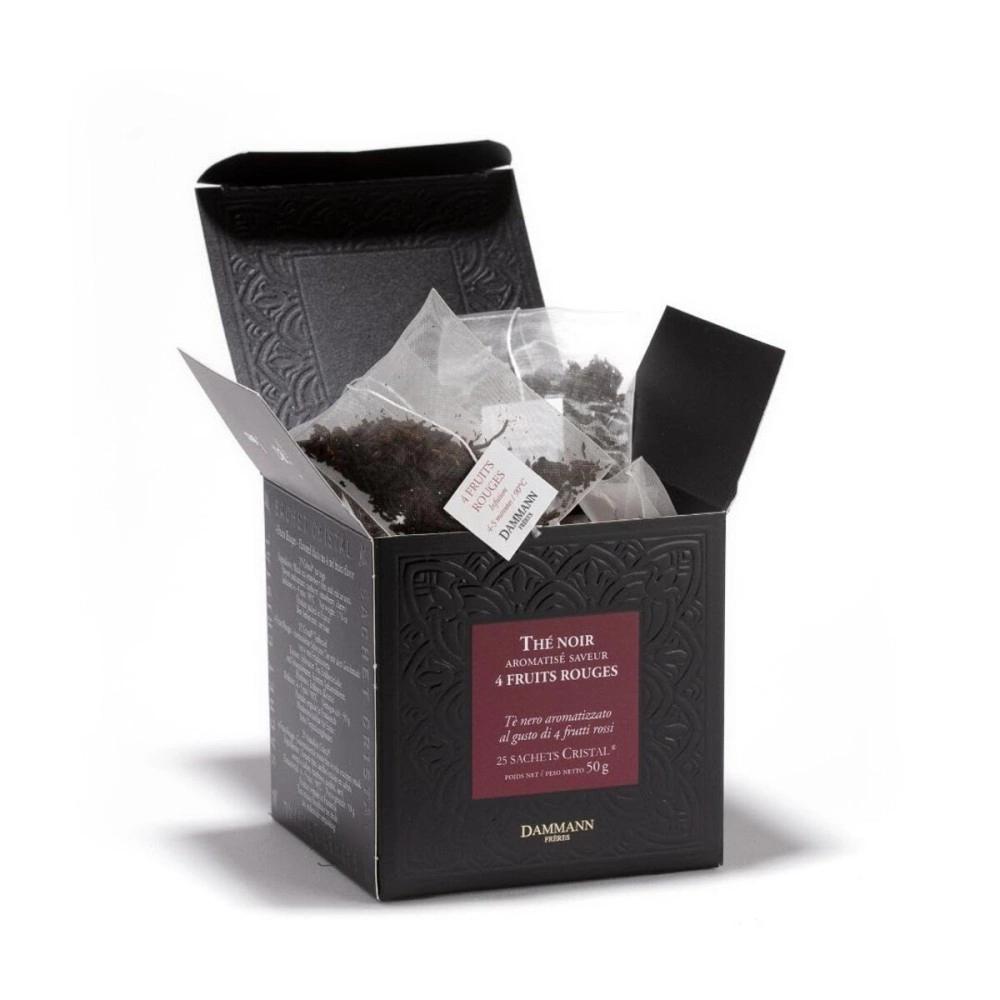 DAMMANN FRERES Quatre Fruits Rouges Tea Sachets, 25 count