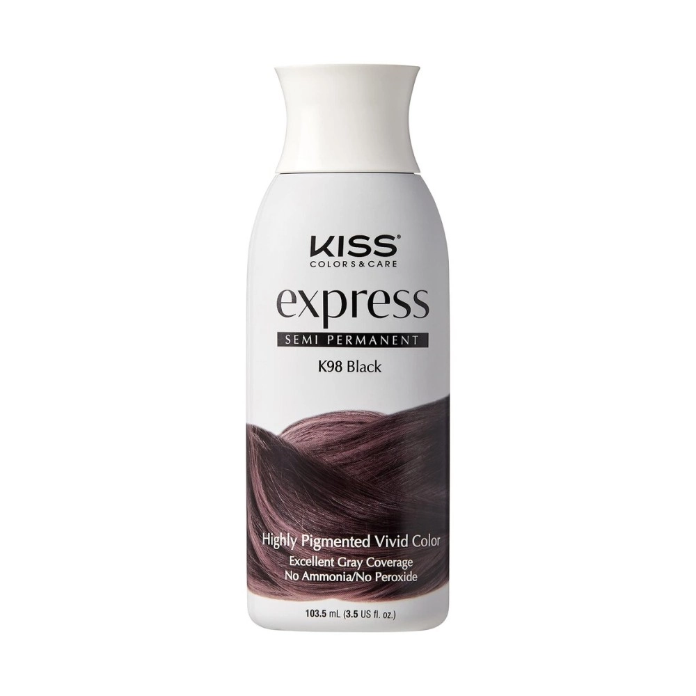 Kiss Express Color K98 Semi-Permanent Black 3.5 Ounce (103ml)