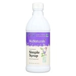 NuNaturals Premium Plant Based Simple Syrup, Sugar-Free, Stevia Sweetened, 16 Ounce