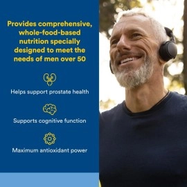 Natural Factors Whole Earth & Sea Pure Food Men\'s 50+ Multivitamin Mineral Tablets - 150527,60