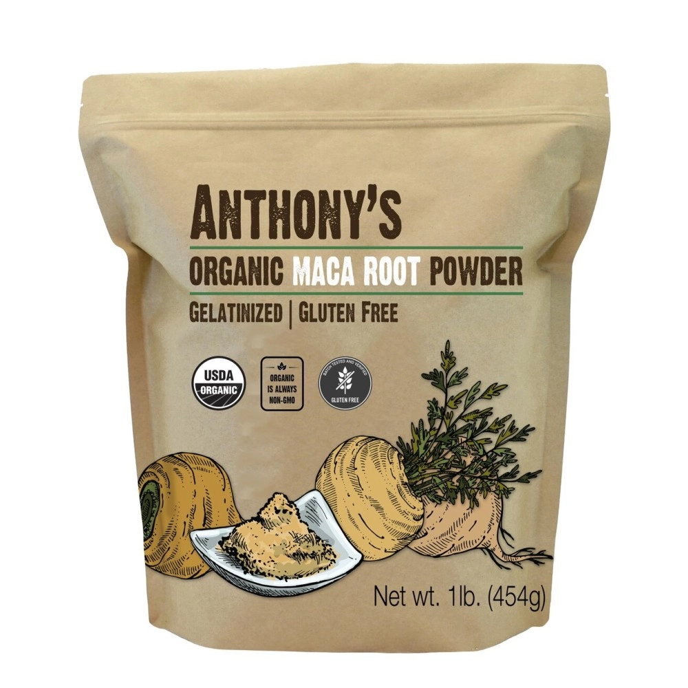 Anthony\'s Organic Maca Root Powder, 1 lb, Gelatinized for Enhanced Bioavailability, Gluten Free & Non GMO