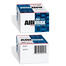 Allimax 180mg 90 Capsules. Supports Your Body\'s Immune Function Through Natural Allicin, a Potent Organosulphur Compound Extracted from Clean and Sustainable Spanish Grown Garlic.