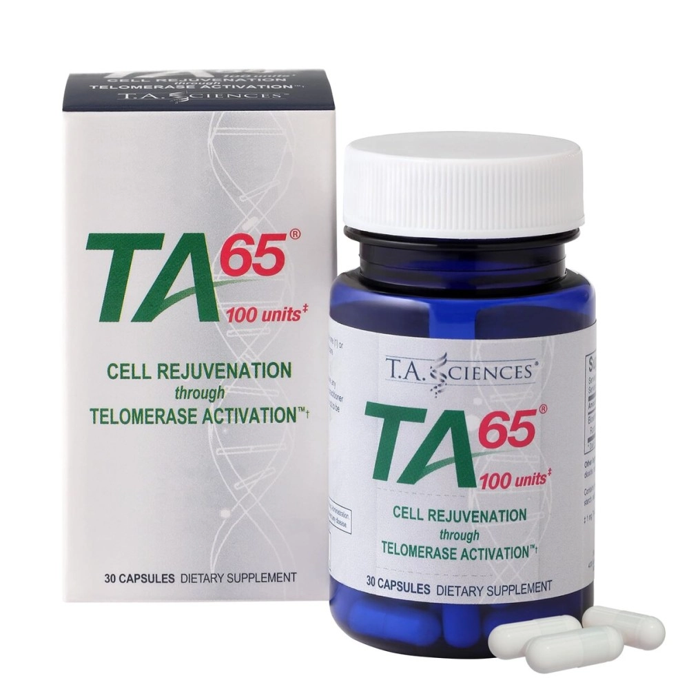 T.A. Sciences | TA-65 Telomerase Activation | Anti-Aging & Immunity Boost with Cell Rejuvenation | 30 Capsules