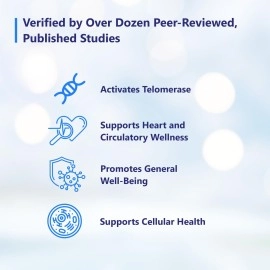 T.A. Sciences | TA-65 Telomerase Activation | Anti-Aging & Immunity Boost with Cell Rejuvenation | 30 Capsules