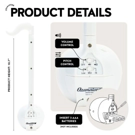 Otamatone English Edition, Japanese Electronic Musical Instrument Synthesizer by Cube/Maywa Denki, White