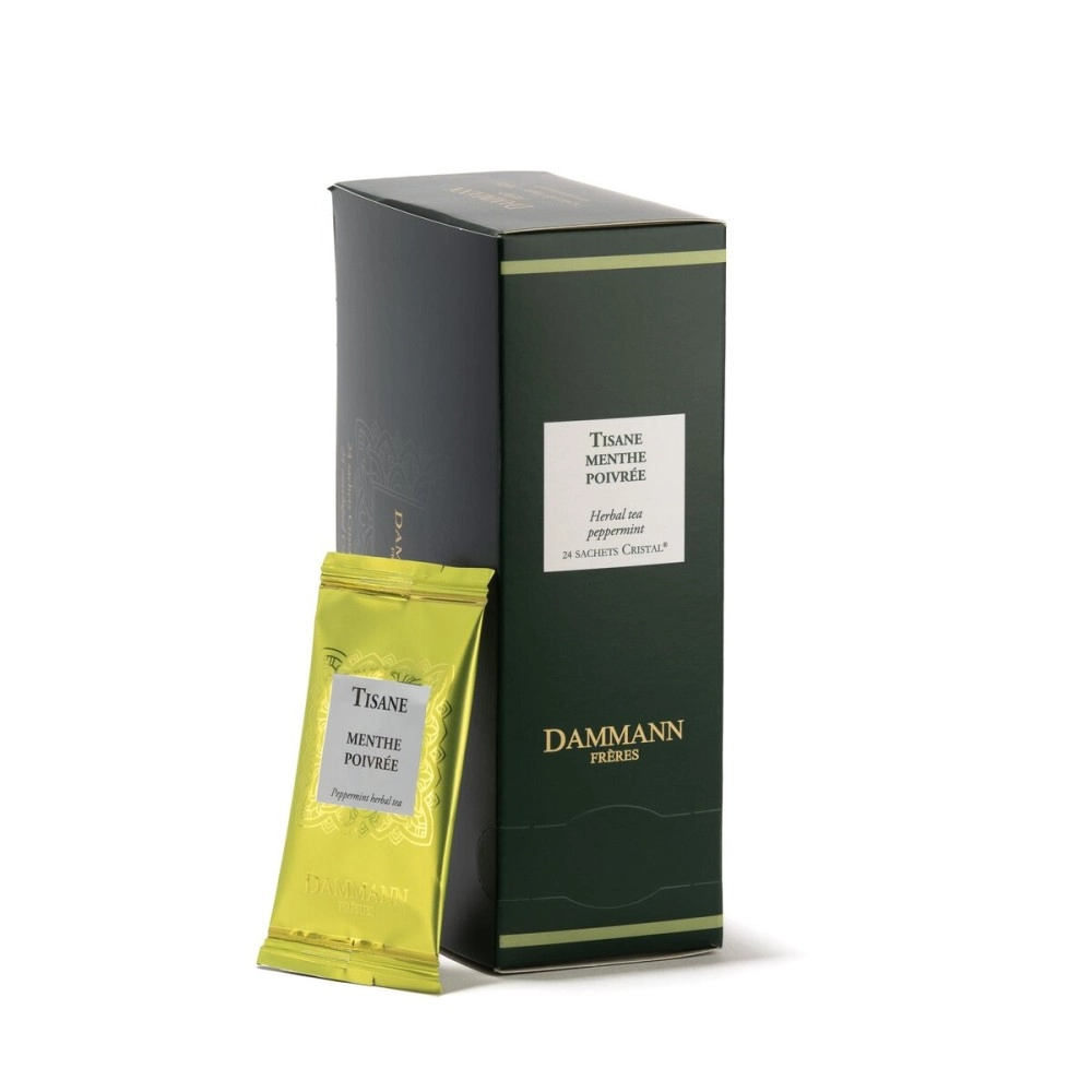 DAMMANN FRERES Menthe Poivree Tea, 24 Cristal Teabags