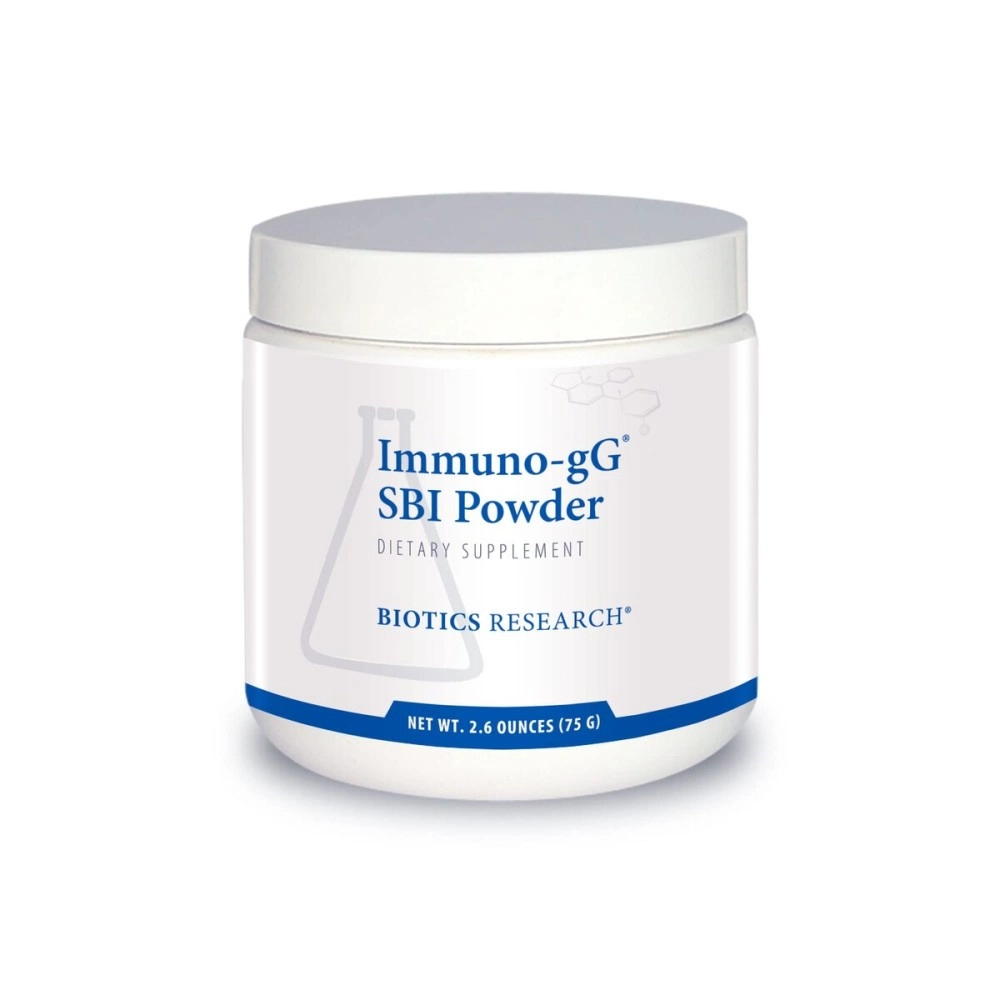 BIOTICS Immuno-gG SBI Powder Easy-to-Mix Powder Formula, Ultimate IgG, Complete Gut Health and Immune Support, Dairy Free, Immunoglobulin Concentrate