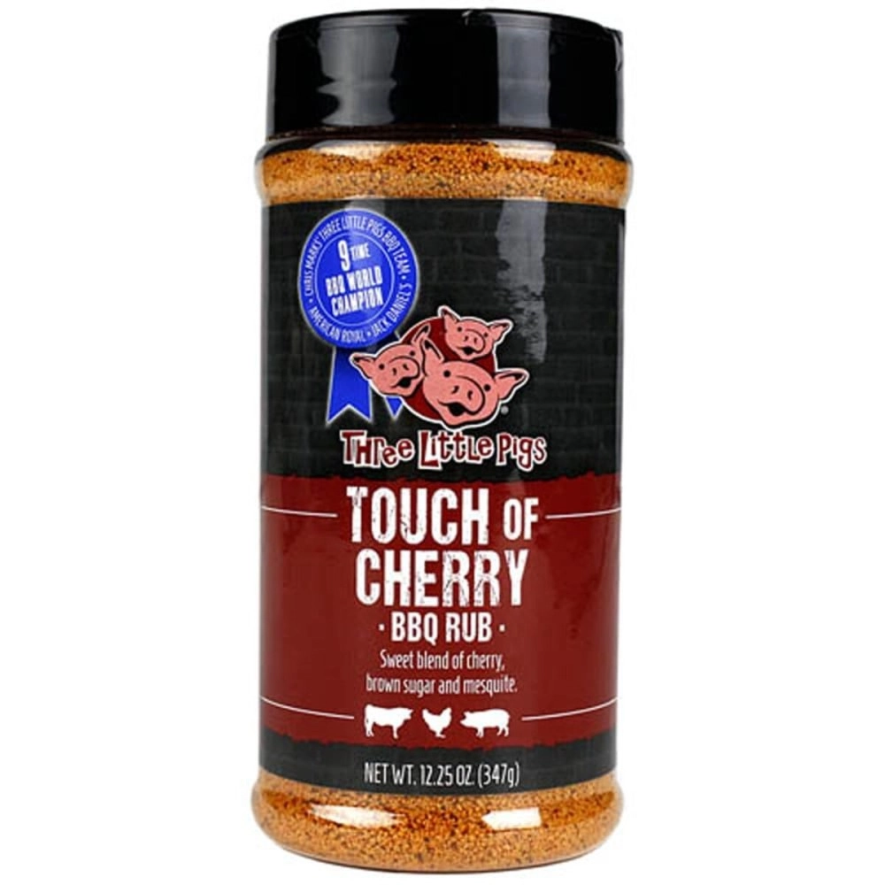Three Little Pigs Touch of Cherry BBQ Rub Large 12.25 oz