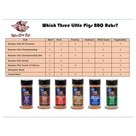 Three Little Pigs Touch of Cherry BBQ Rub Large 12.25 oz