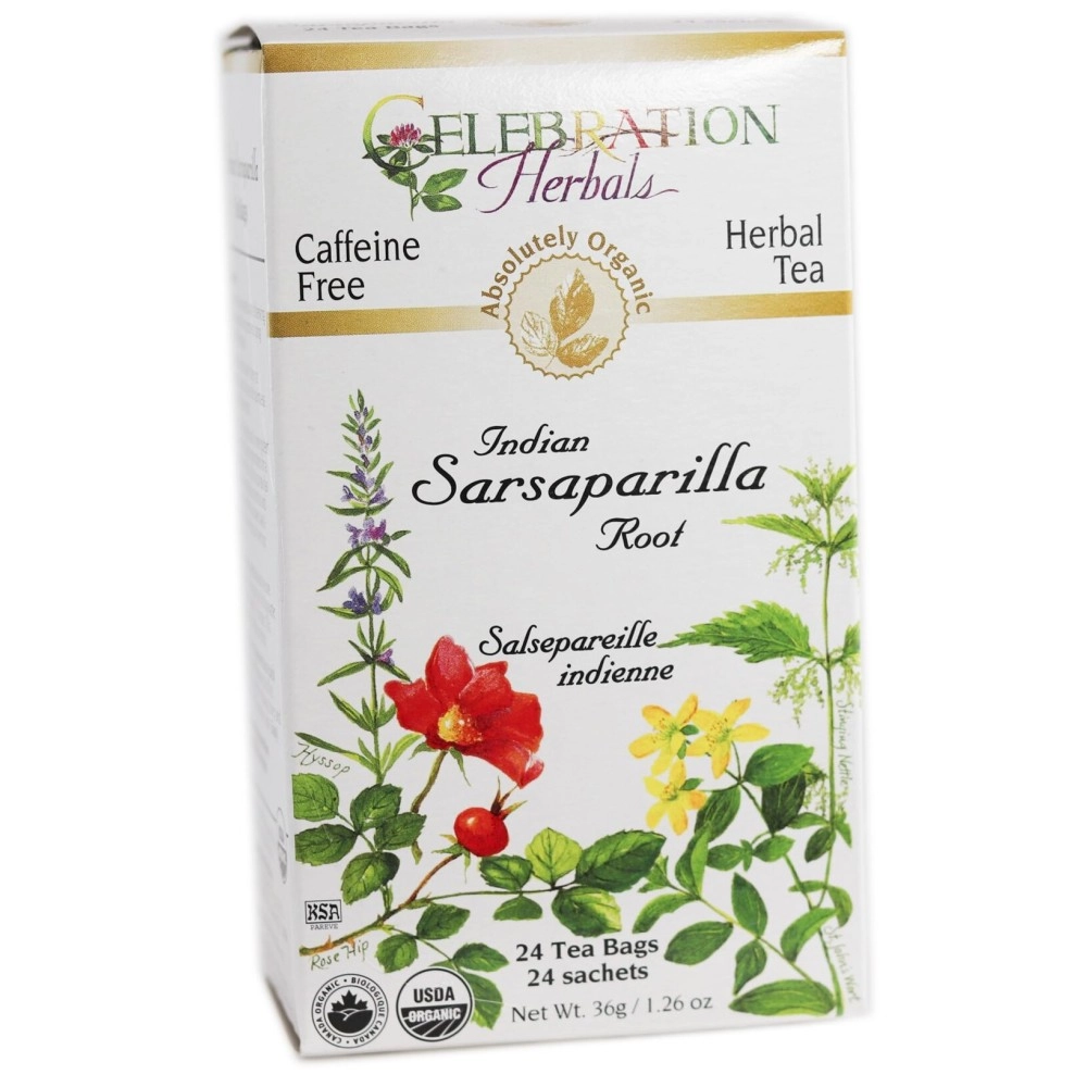CELEBRATION HERBALS Sarsaparilla Root Organic 24 Bag, 36g/ 1.26 oz