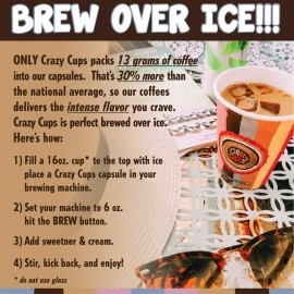 Crazy Cups Flavored Coffee, for the Keurig K Cups 2.0 Brewers, Salted Caramel, 22 Count