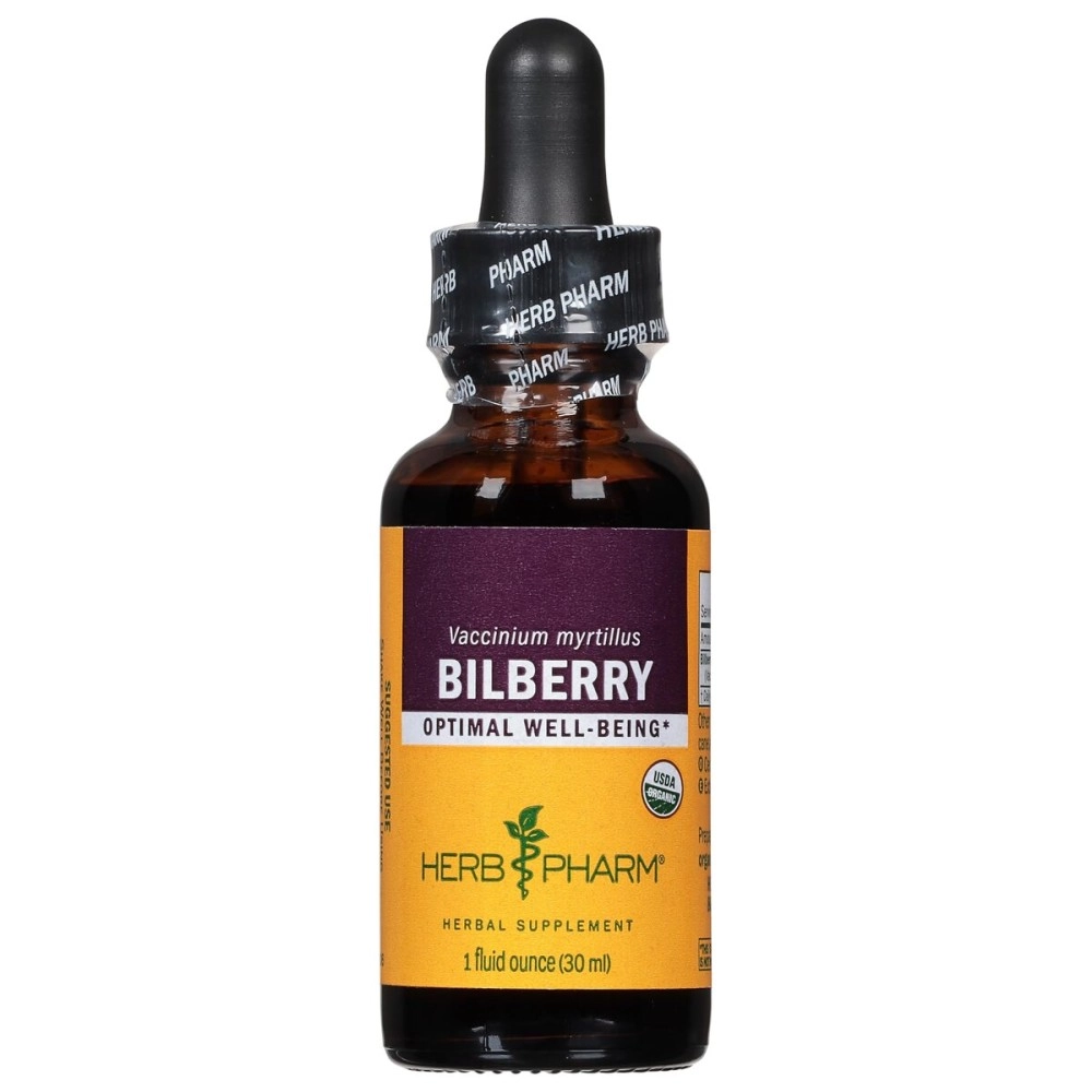 Herb Pharm Bilberry Liquid Extract for Eye and Vision Support - 1 Ounce