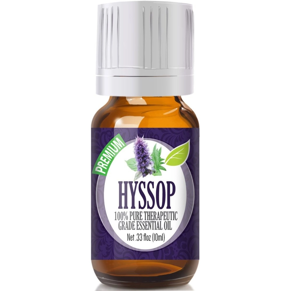 Healing Solutions Hyssop 100% Pure, Best Therapeutic Grade Essential Oil - 10ml