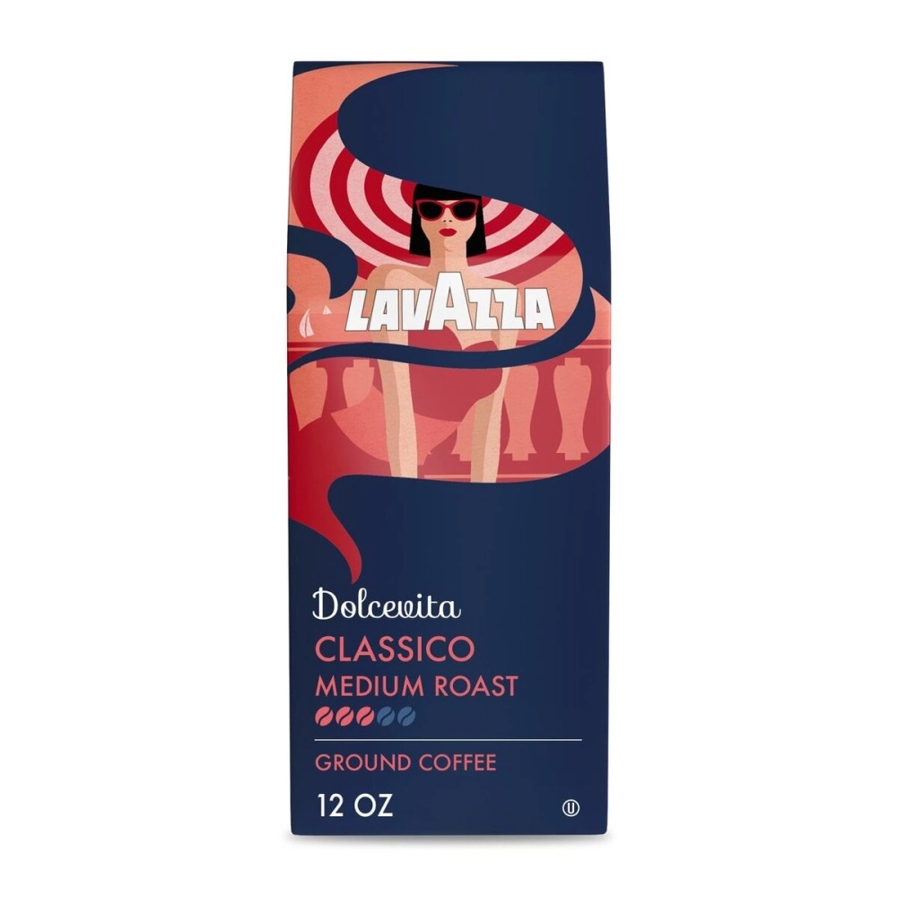 Lavazza Classico Ground Coffee Blend, Medium Roast, 12-Ounce Bag