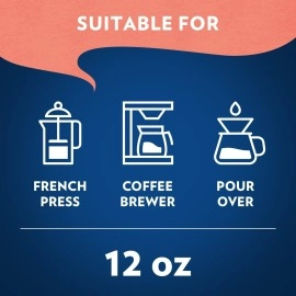 Lavazza Classico Ground Coffee Blend, Medium Roast, 12-Ounce Bag