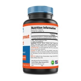 Nova Nutritions Broccoli Sprout Extract 1000 mg 120 Capsules
