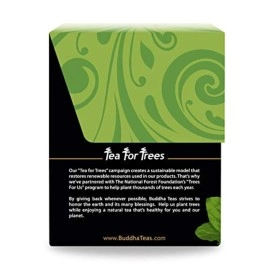 Buddha Teas Organic Plantain Leaf - Kosher, Caffeine-Free, GMO-Free - 18 Bleach-Free Bags