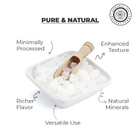 Pride Of India - Natural Crystal Rock Sugar Whole - 16 oz (454 gm) Medium Dual Sifter Jar - Authentic Indian Sugar Crystals - Used to Sweeten Milk or Tea - Offers Best Value for Money