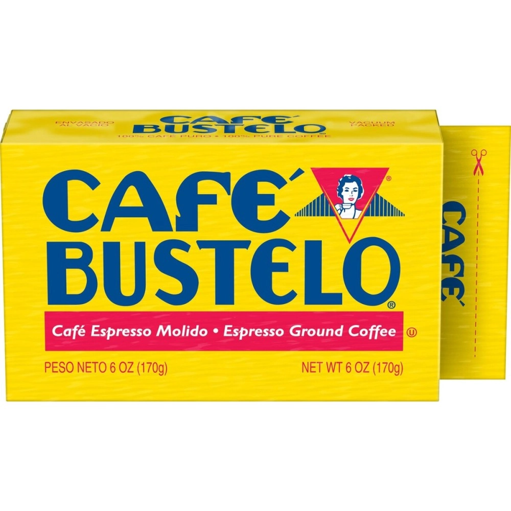 Cafe Bustelo Espresso Coffee, 6 Ounce Bricks (Pack of 12)