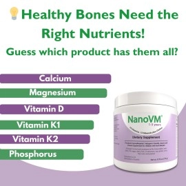 NanoVM 1-3 Years, Allergen-Free Multivitamin for Kids, Unflavored Dietary Supplement, Powdered Supplement with 14 Vitamins & 13 Minerals, Low-Carbohydrate Toddler Vitamins, 275g - Solace Nutrition