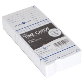 Pyramid Time Systems 42415MB 1,000 Count Genuine and Authentic Time Cards for Pyramid Time Systems models 2600 and 2650 Time Clocks, 1,000 per pack, time cards