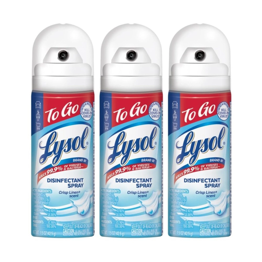 LYSOL TO GO 12 CRISP LINEN (Pack of 3)