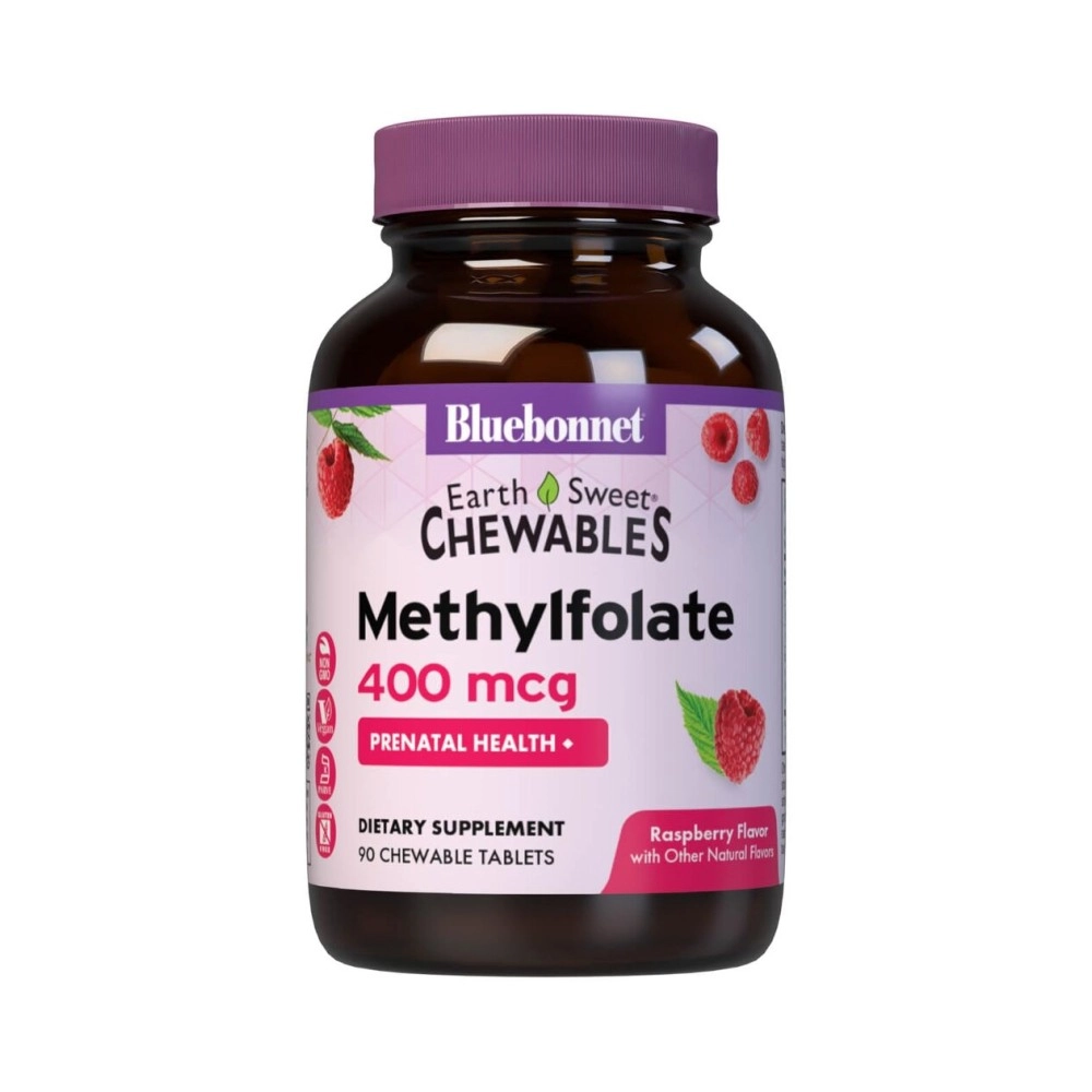 Bluebonnet Nutrition Earthsweet Chewables Methylfolate - 400mcg,90 Chewable