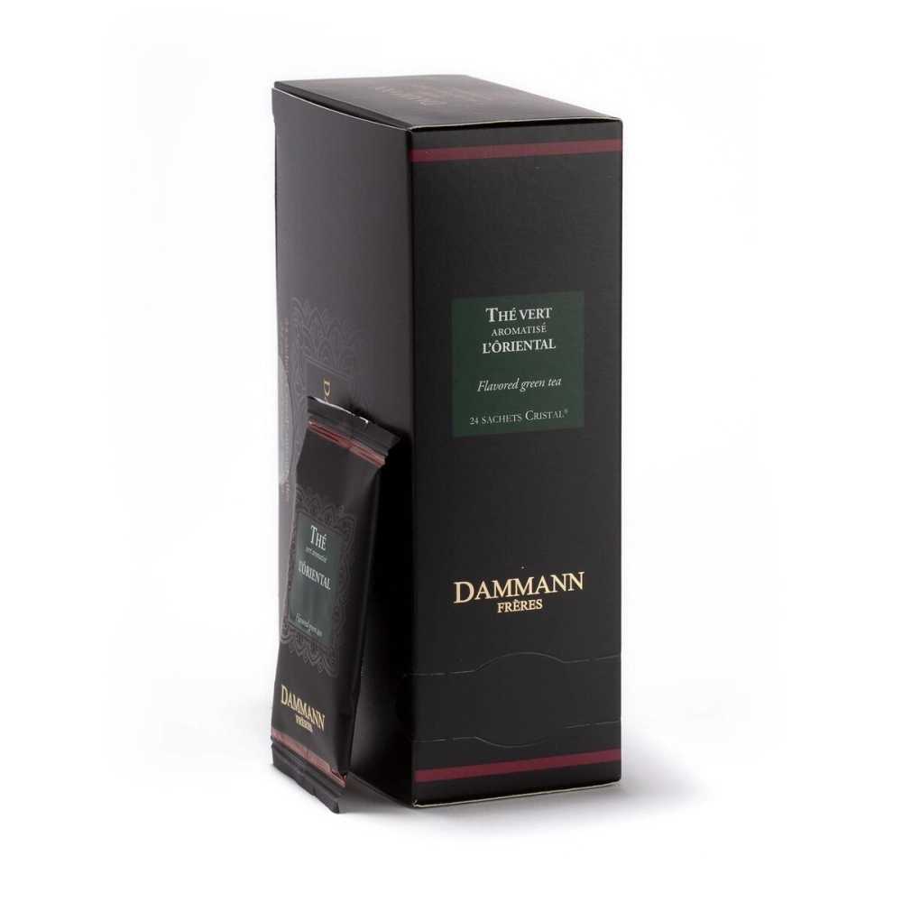 DAMMANN FRERES - L\'Oriental Green Tea - 24 wrapped crystal enveloped tea bags