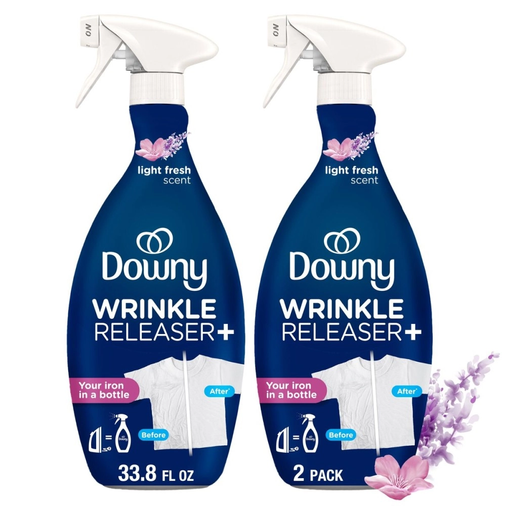 Downy Wrinkle Release Spray Plus Static Remover For Clothes Accessory (33.8fl. oz)- Pack of 2