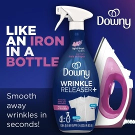 Downy Wrinkle Release Spray Plus Static Remover For Clothes Accessory (33.8fl. oz)- Pack of 2