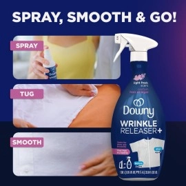Downy Wrinkle Release Spray Plus Static Remover For Clothes Accessory (33.8fl. oz)- Pack of 2