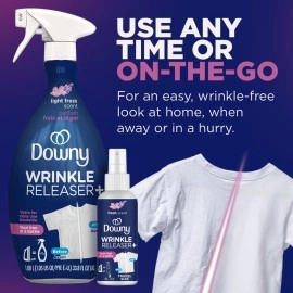 Downy Wrinkle Release Spray Plus Static Remover For Clothes Accessory (33.8fl. oz)- Pack of 2