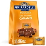 GHIRARDELLI Milk Chocolate Squares with Caramel Filling, 15.96 OZ Bag